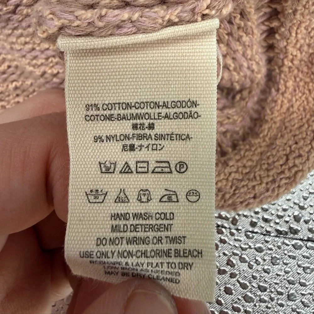 Free People Lemonade Stand Textured Vneck Sweater Size M Bohemian - Picture 11 of 15